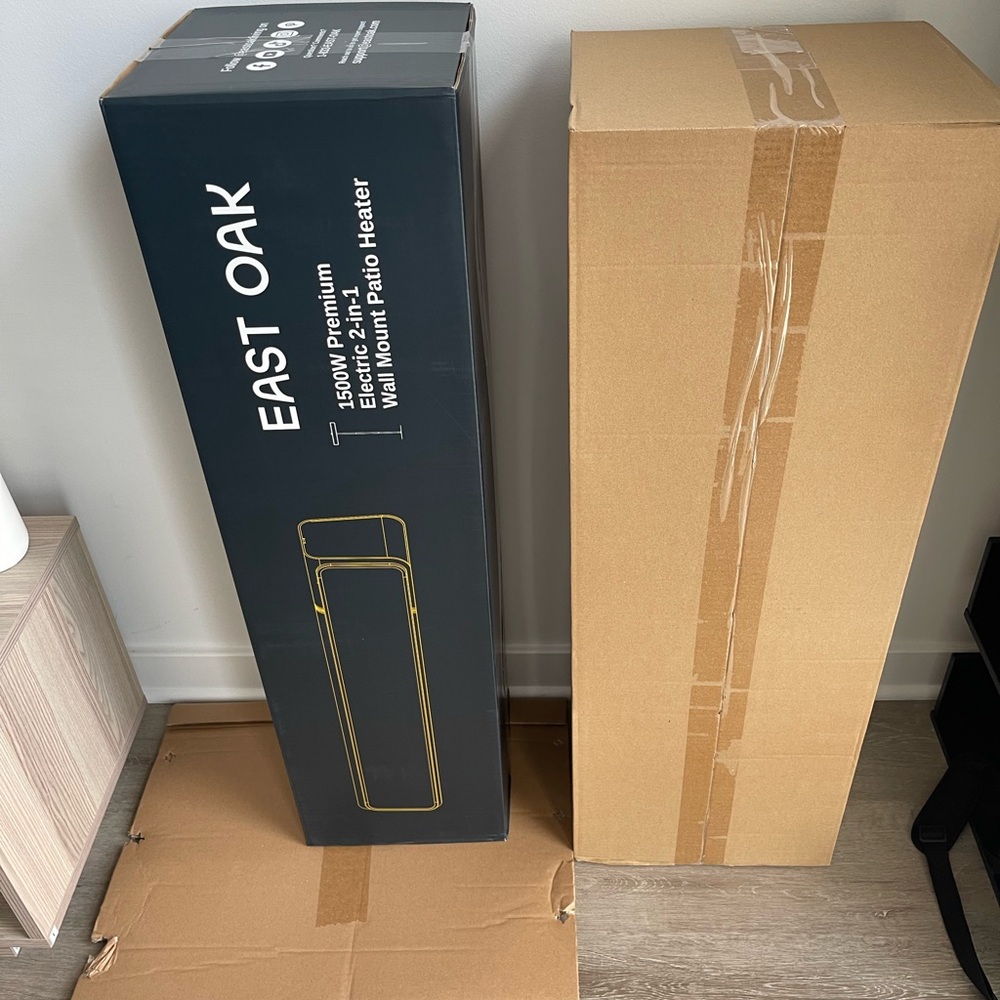 EAST OAK Patio Heater Electric, 1500W